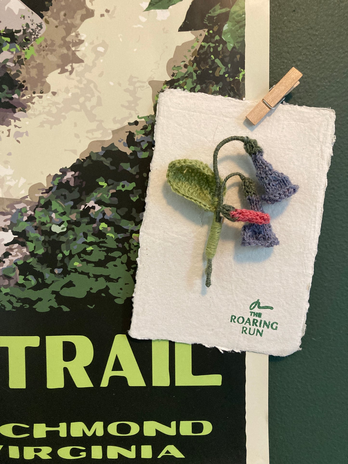 Mini Virginia Bluebell Stem Pin