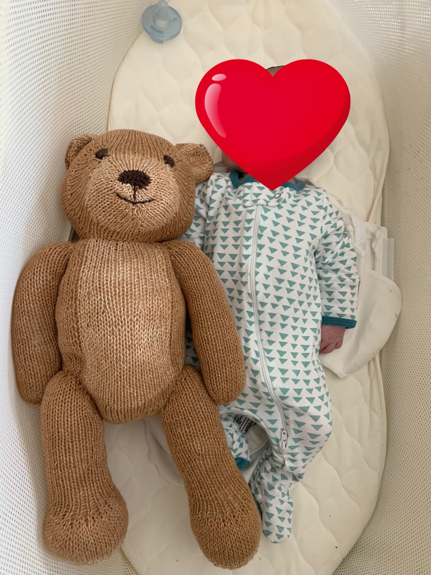 Hand-knit Teddy Bear