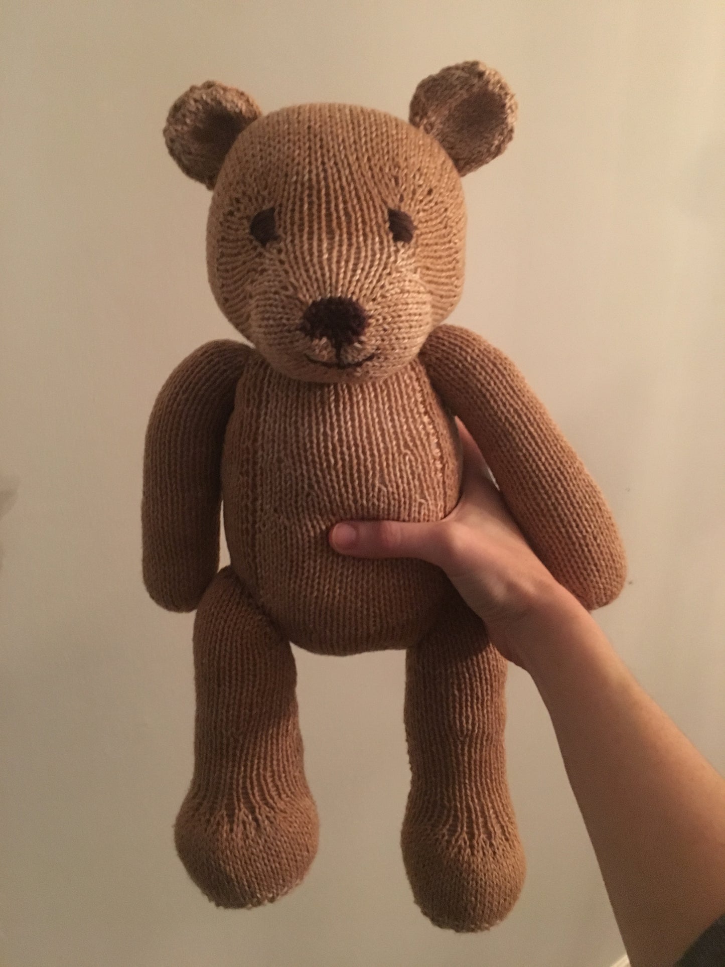 Hand-knit Teddy Bear