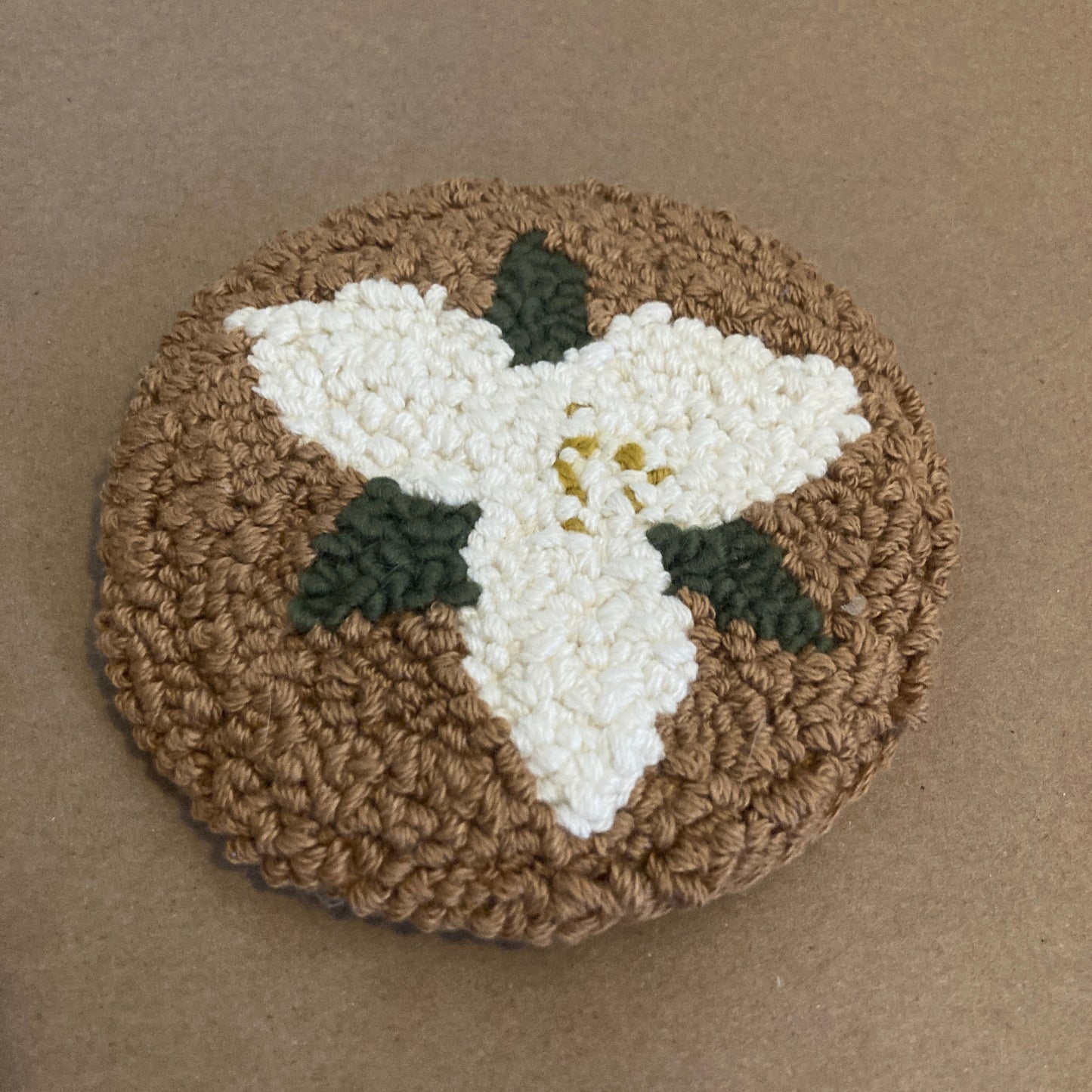 Great White Trillium Punch Coaster