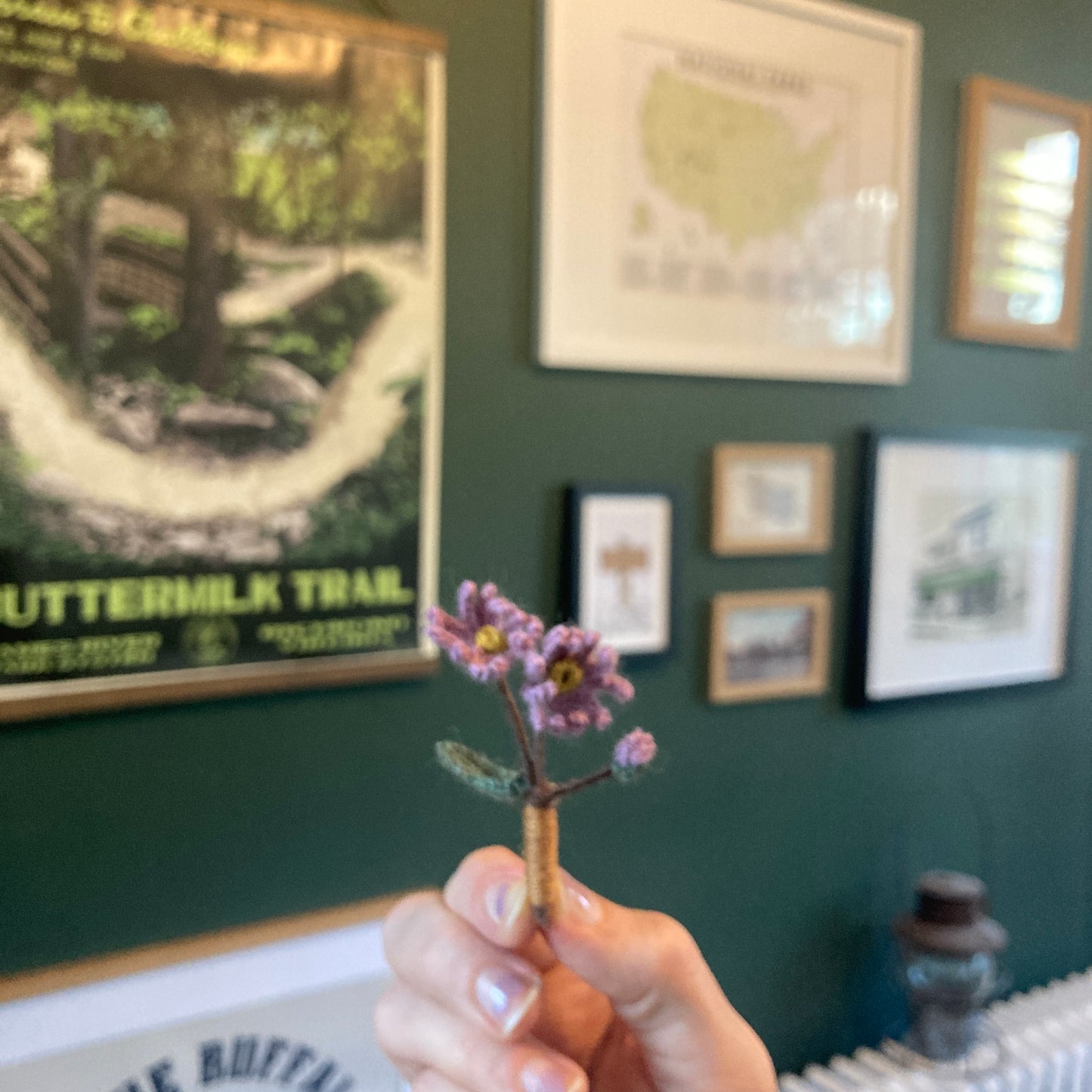 Mini New England Aster Pin