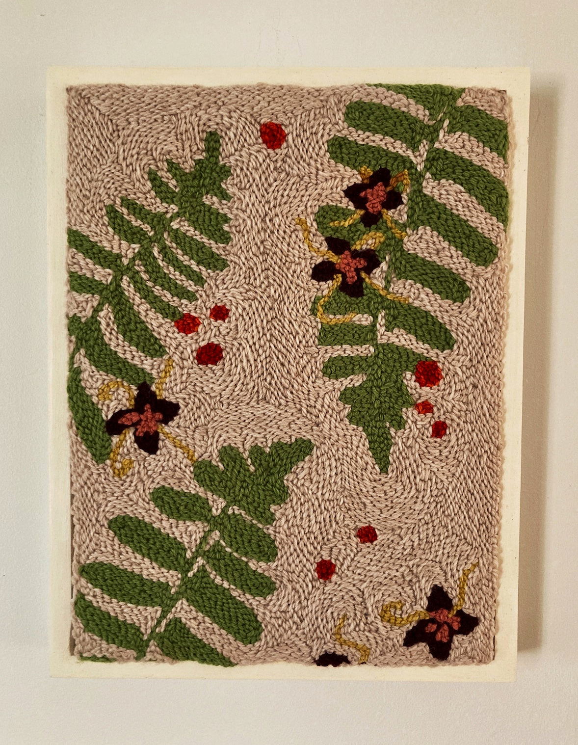 Winter Interest Punch Needle Wall Art