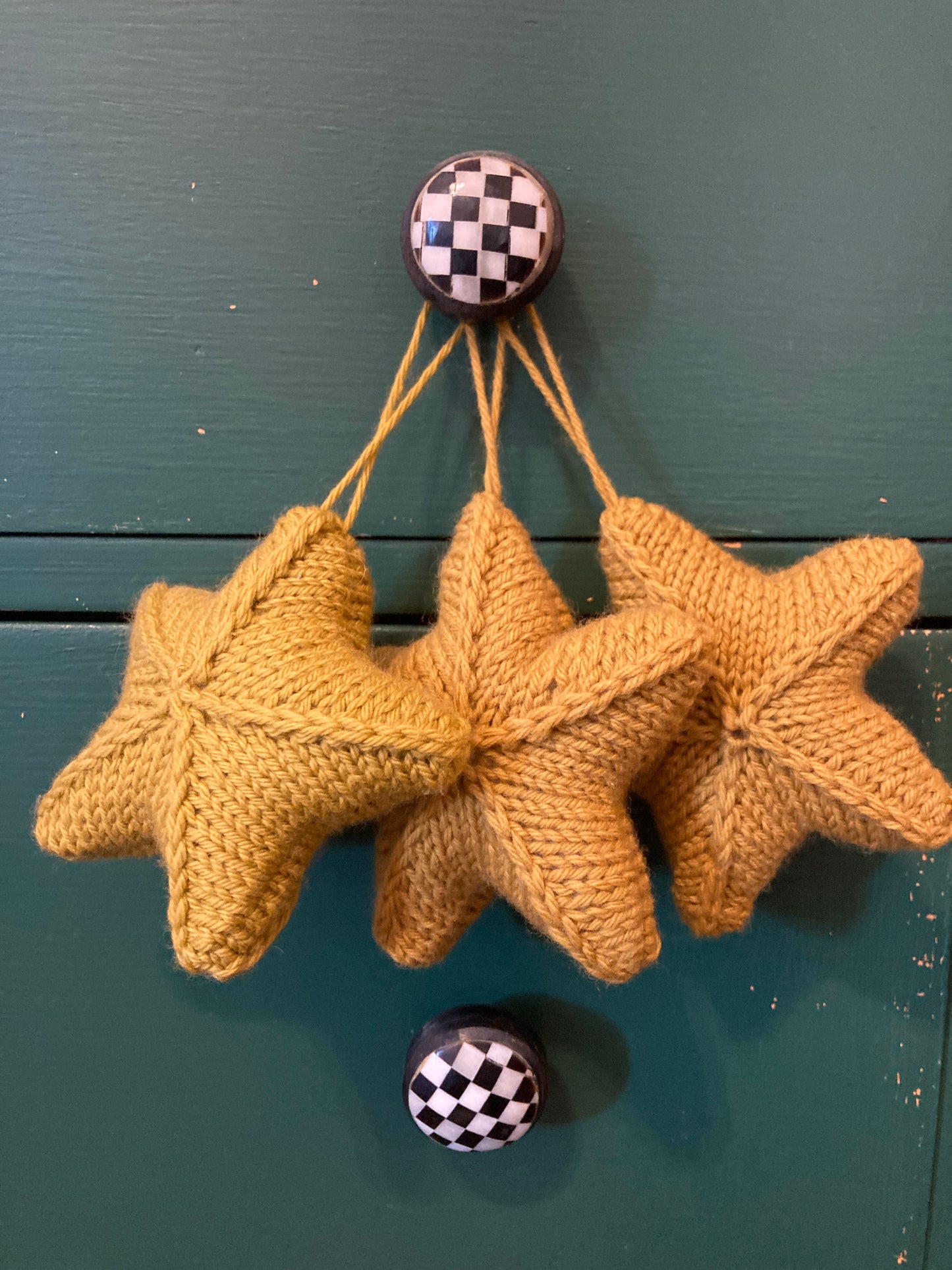 Hand-knit Star Ornament