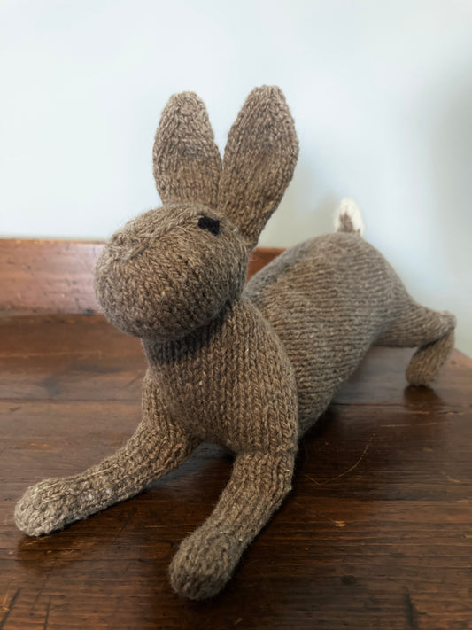 Hand-knit Cottontail Rabbit Plush Toy