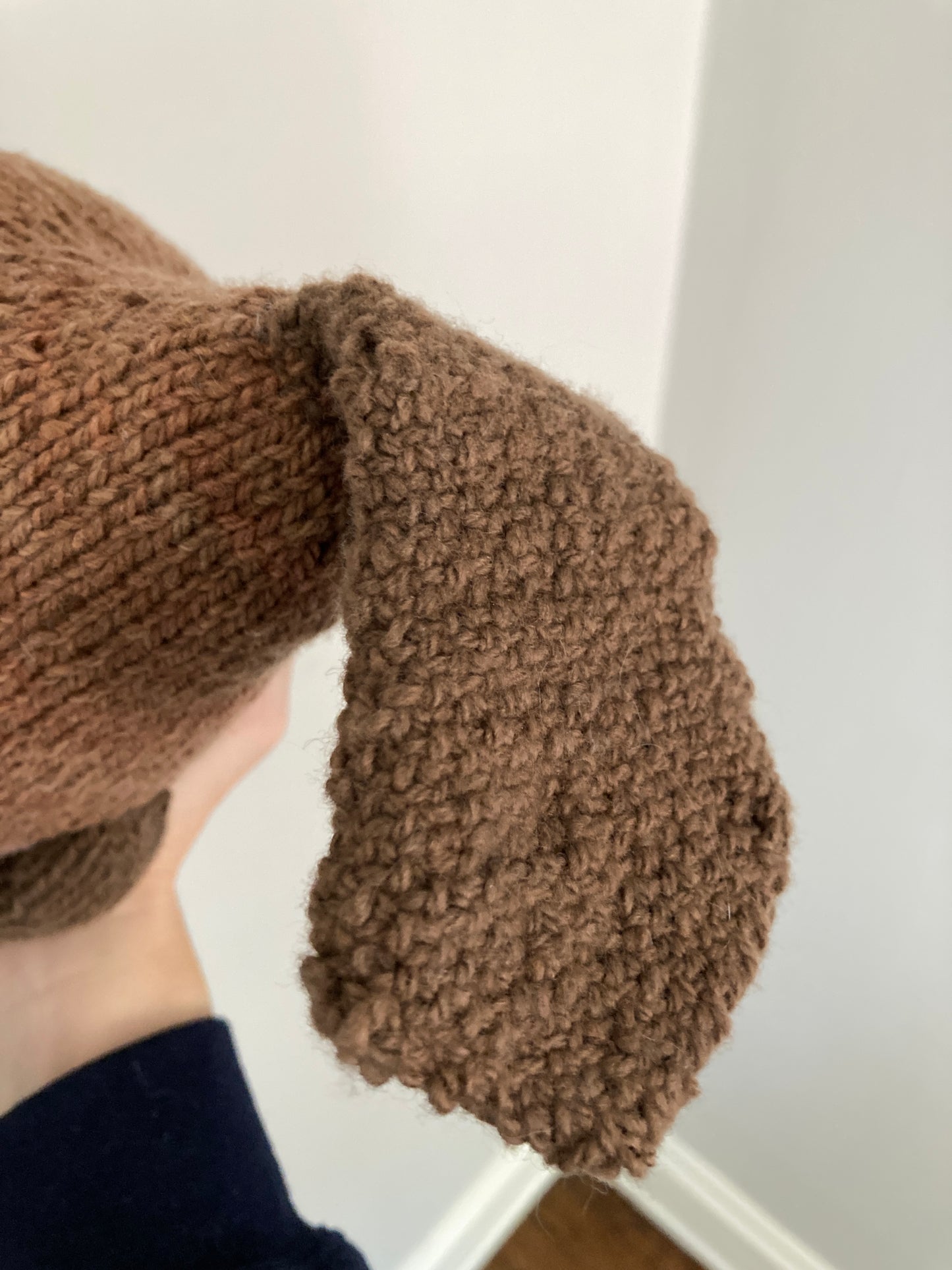 Hand-knit Beaver Plushie